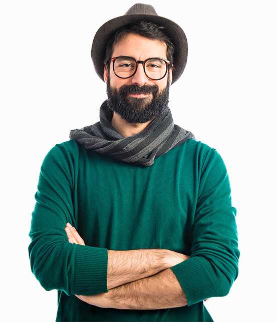 a man with glasses